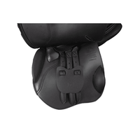 Jeremy & Lord Synthetic Gp Saddle - Adjustable Gullet Black Dressage