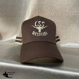 New! Css Western Caps Kahki/Brown