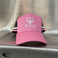 New! Css Western Caps Pink/Black