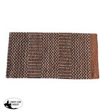 Professionals Choice Navajo Double Weave Saddle Blanket 32 X 64 / Chocolate/Black Western Pad