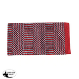 Professionals Choice Navajo Double Weave Saddle Blanket 32 X 64 / Red/Black Western Pad