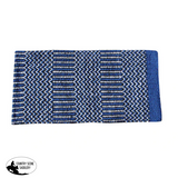 Professionals Choice Navajo Double Weave Saddle Blanket 32 X 64 / Royal Blue/Black Western Pad