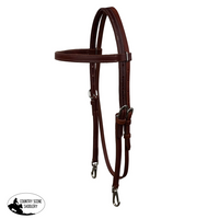 Showman Argentina Cow Leather Browband Headstall With Snap Ends Latigo Western Bridle