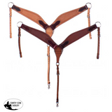 Showman ® Argentina Cow Leather Basket Tooled Breastcollar. #Breastcollar