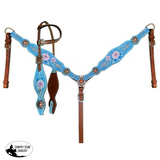 Showman ® One Ear Headstall And Painted Breast Collar Set Tack Sets