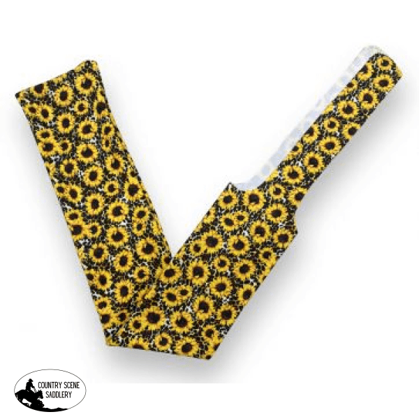 Showman ® Sunflower And Cheetah Lycra Printed Slip On Tail Bag Tail Bags