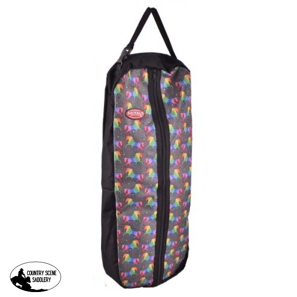 Sac De Cantle Showman Imprimé Unicorne - En Nylon - Pour Cheval