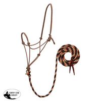 Weaver Ecoluxe Rope Halter And Lead Adjustable Cob To Full Size. / Beige/Black/Brown/Natural Leg