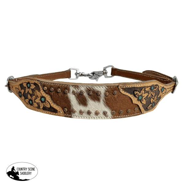 Ws-56 Showman ® Hair On Cowhide Leather Wither Strap