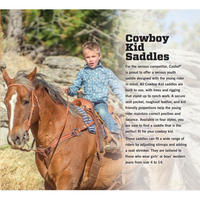 New! Cashel Cowboy Kids Rancher Saddle 12 Seat Posted.*