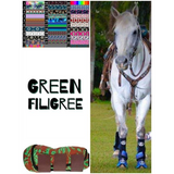 New! Green Filigree Boots.