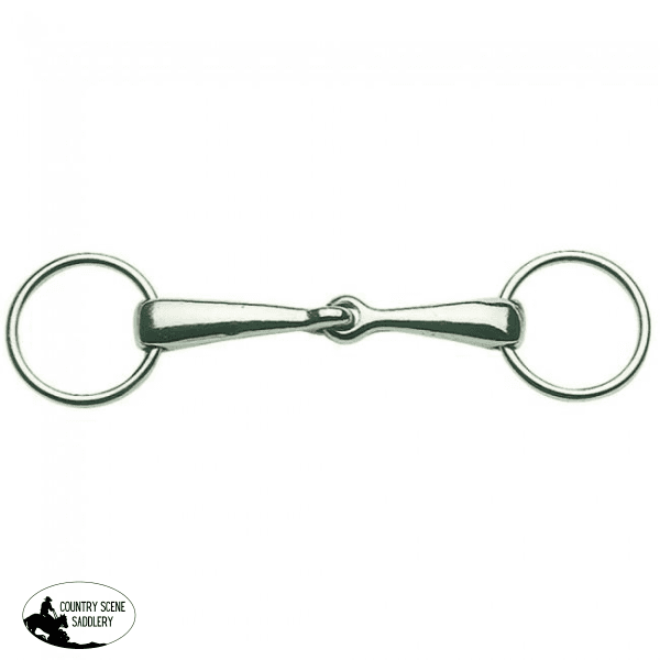 New! Ring Snaffle Jointed Thick Mouth Chrome Plated Posted.*