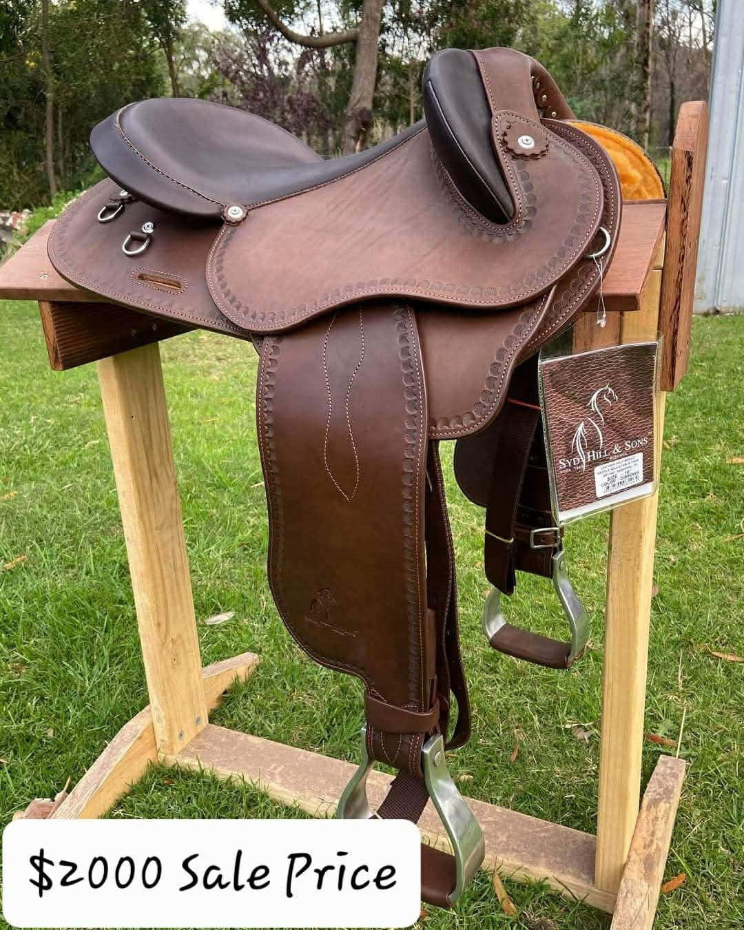 Syd Hill Premium Half Breed Saddle - SHX Adjustable Tree