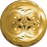 Concho Round Gold 1 1/2" - Country Scene Saddlery and Pet Supplies