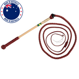 New! Redhide Stockwhip, 4 Plait, 7'