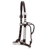 New! FLOWER AND BLUE STONE SHOW HALTER - Country Scene Saddlery and Pet Supplies