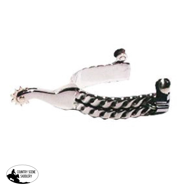 088868 - Double Twisted Wire Band Spur Western Spurs