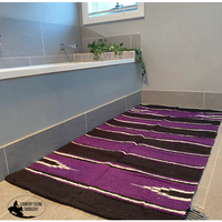 090019 - Boho Western Floormat Purple/Black Homewares