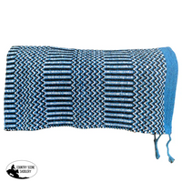 090028 - Double Weave Navajo Saddle Pad Turquoise Western Pads
