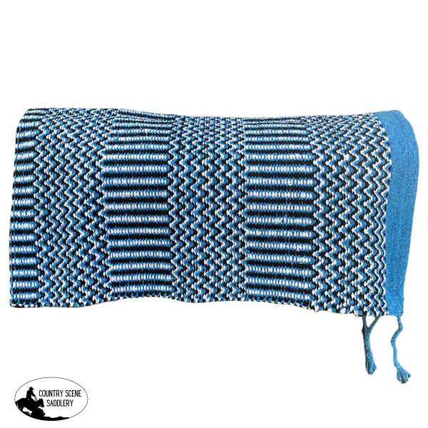 090028 - Double Weave Navajo Saddle Pad Turquoise Western Pads