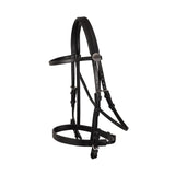 NEW! Syd Hill PVC Matte Race Bridle with Cavesson Noseband & Loop Reins-BLACK - Country Scene Saddlery and Pet Supplies