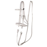 NEW! Syd Hill PVC Matte Race Bridle with Cavesson Noseband & Loop Reins-white - Country Scene Saddlery and Pet Supplies
