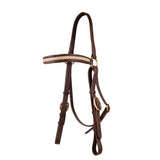 NEW! Syd Hill Rawhide Browband Barcoo Bridle Head Havana - Country Scene Saddlery and Pet Supplies