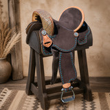 CSS Lightweight02 Buckstitched hornless Barrel Saddle - Western Saddles