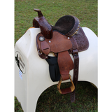 10,12 and 13 inch Buffalo Youth Barrel Style Saddle.