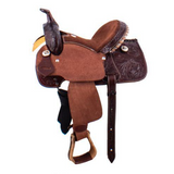 10,12 and 13 inch Buffalo Youth Barrel Style Saddle. - Country Scene Saddlery and Pet Supplies