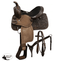 New! 10 Double T Pony Saddle Set With Copper Colored Starburst Conchos. ~ Posted.*