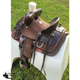 10 Double T Youth Hard Seat Bear Trap Style Saddle. Show Saddles