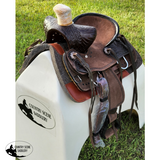 10 Double T Youth Hard Seat Bear Trap Style Saddle. Show Saddles