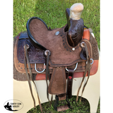10 Double T Youth Hard Seat Bear Trap Style Saddle. Show Saddles