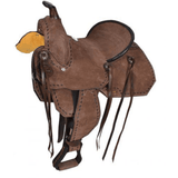 New! 10 Double T Youth/pony Chocolate Roughout Barrel Saddle. Posted.*