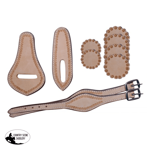 10 Piece Saddle Leather Replacement Kit. Light Oil