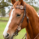 New! Dusty Rose One Ear Headstall - Country Scene Saddlery and Pet Supplies