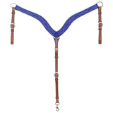 New! Marfa Lights Suede Breast Collar Royal Blue