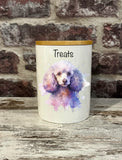New! Dog Treat Canister - Poodle - Country Scene Saddlery and Pet Supplies