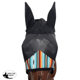 1178048 #2 178048 Showman ® Serape Southwest Print accent fly mask with ears. - Country Scene Saddlery and Pet Supplies