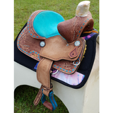 12", 13" Double T Youth Bear Trap style saddle Gullet: 7.5" Bars:&nbsp;Full&nbsp;QH Bars - Country Scene Saddlery and Pet Supplies