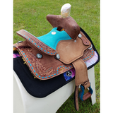 12", 13" Double T Youth Bear Trap style saddle Gullet: 7.5" Bars:&nbsp;Full&nbsp;QH Bars - Country Scene Saddlery and Pet Supplies