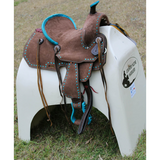 12"/ 13" Double T Youth Hard Seat Barrel style saddle. - Country Scene Saddlery and Pet Supplies