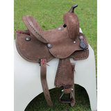 12’’ 13’’ Double T Youth Hard Seat Barrel Style Saddle