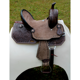 12’’/ 13’’ Double T Youth Hard Seat Barrel style saddle.