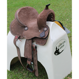 12’’ 13’’ Double T Youth Hard Seat Barrel Style Saddle