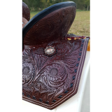 New! 10 12/ 13 Double T Youth Hard Seat Barrel Style Saddle. Posted.