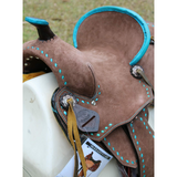 12"/ 13" Double T Youth Hard Seat Barrel style saddle. - Country Scene Saddlery and Pet Supplies