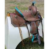 12"/ 13" Double T Youth Hard Seat Barrel style saddle. - Country Scene Saddlery and Pet Supplies