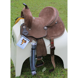 12’’ 13’’ Double T Youth Hard Seat Barrel Style Saddle